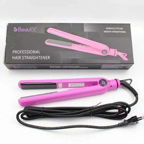 Plancha De Pelo Beautac Bts200 Pink Placa...