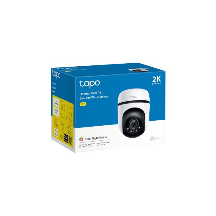 Camara Exterior Ip Wifi Tp-link Tapo Tc41 Ip66 2k Qhd 4mp V.nocturna Color Audio Bidireccional