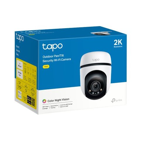 Camara Exterior Ip Wifi Tp-link Tapo Tc41 Ip66 2k Qhd 4mp V.nocturna Color Audio Bidireccional