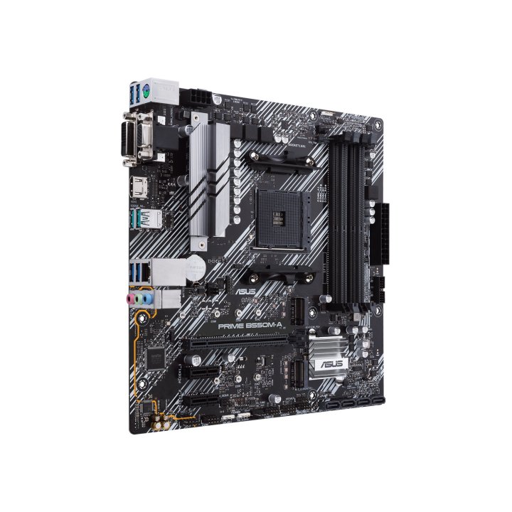 Pb Asus Prime B550m-a csm Skt Am4 M-atx Ddr4-3200mhz Hdmi Dvi Vga 1xpcie 4.0 3pcie 3.0 3xm.2 Glan 8usb3.2