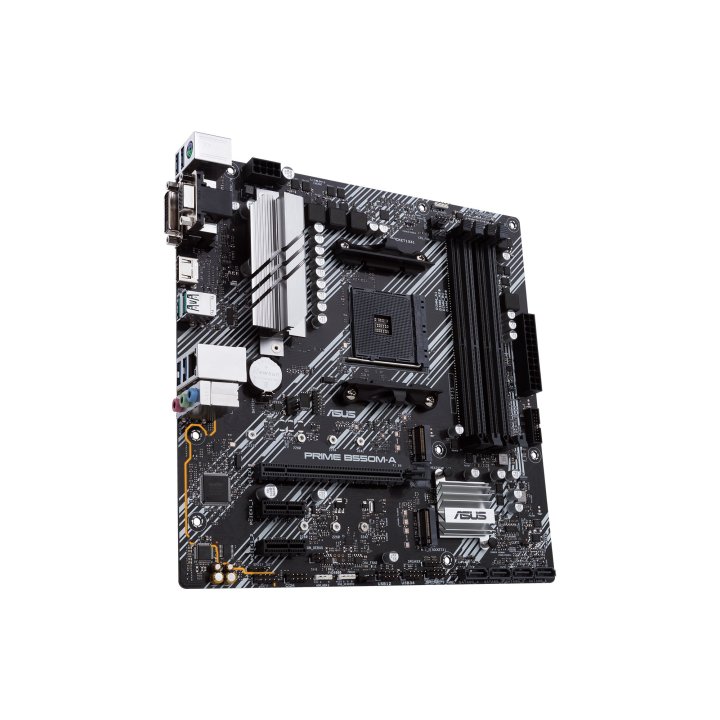 Pb Asus Prime B550m-a csm Skt Am4 M-atx Ddr4-3200mhz Hdmi Dvi Vga 1xpcie 4.0 3pcie 3.0 3xm.2 Glan 8usb3.2