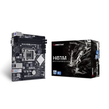 Pb Biostar H61mhv3 Skt 1155 M-atx Vga   Hdmi Ddr3 1600mhz Glan Hdmi Usb2.0