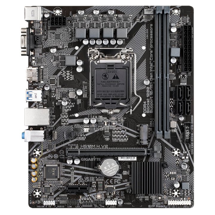 Pb Gigabyte H510m-h V2 Ddr4 Rev1.0 M-atx Skt 1200 2xddr4 3200mhz Hdmi Vga Gbe Lan M.2