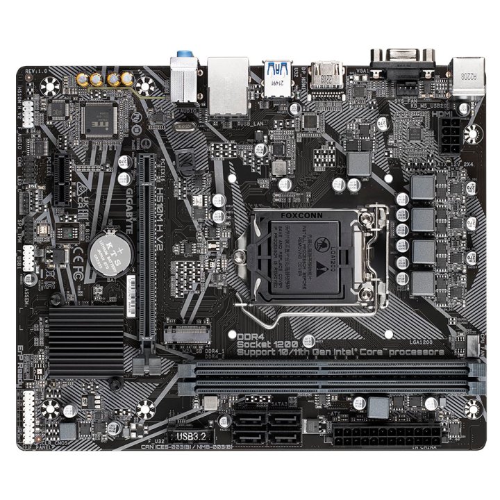 Pb Gigabyte H510m-h V2 Ddr4 Rev1.0 M-atx Skt 1200 2xddr4 3200mhz Hdmi Vga Gbe Lan M.2