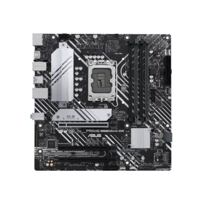 Pb Asus Prime B660m-a D4-csm Skt 1700   M.2, 1gb Ethernet, Dp, 2 X Hdmi, Usb 3.2 Gen 2 T



