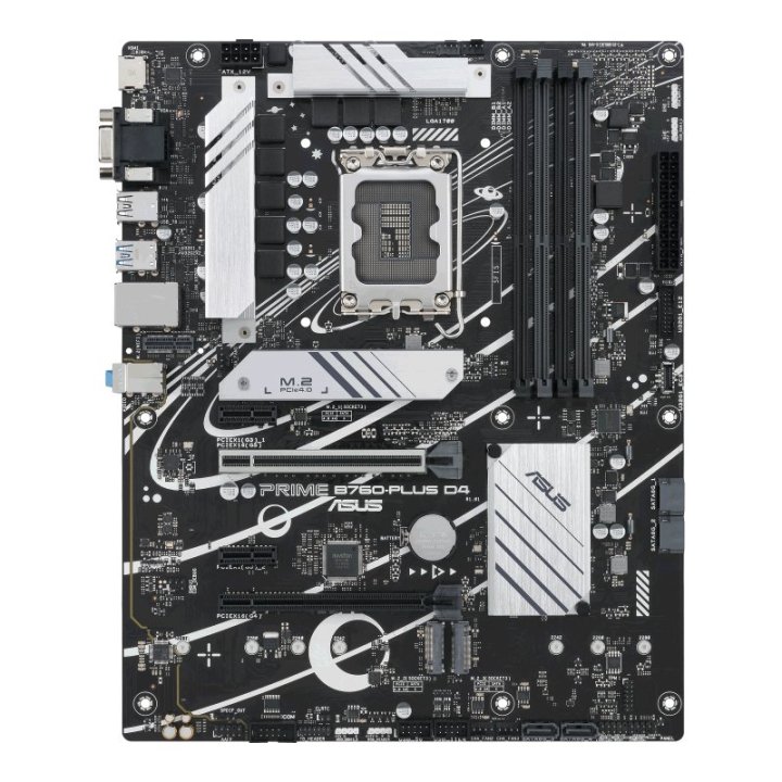 Pb Asus Prime B760-plus D4 Skt 1700 Atx Intel Gen 12º 13º Displayport Hdmi Vga 4xddr4 3200mhz 3xm.2 Usb-c + Usb3.2