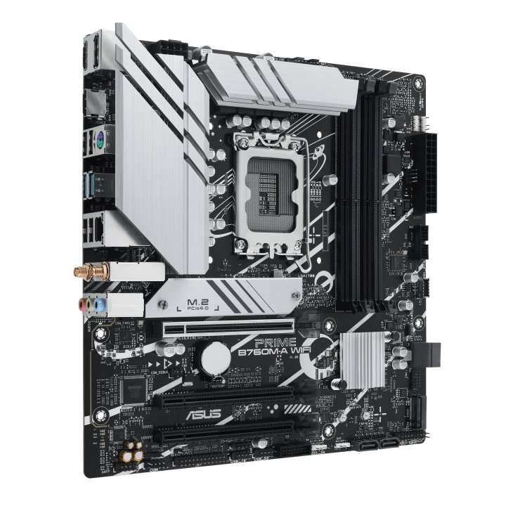 Pb Asus Prime B760m-a Wifi M-atx Skt 1700 12º 13º Gen 4xddr5 5600mhz Displayport Hdmi 2xm.2 Wi-fi 6 Usb-c