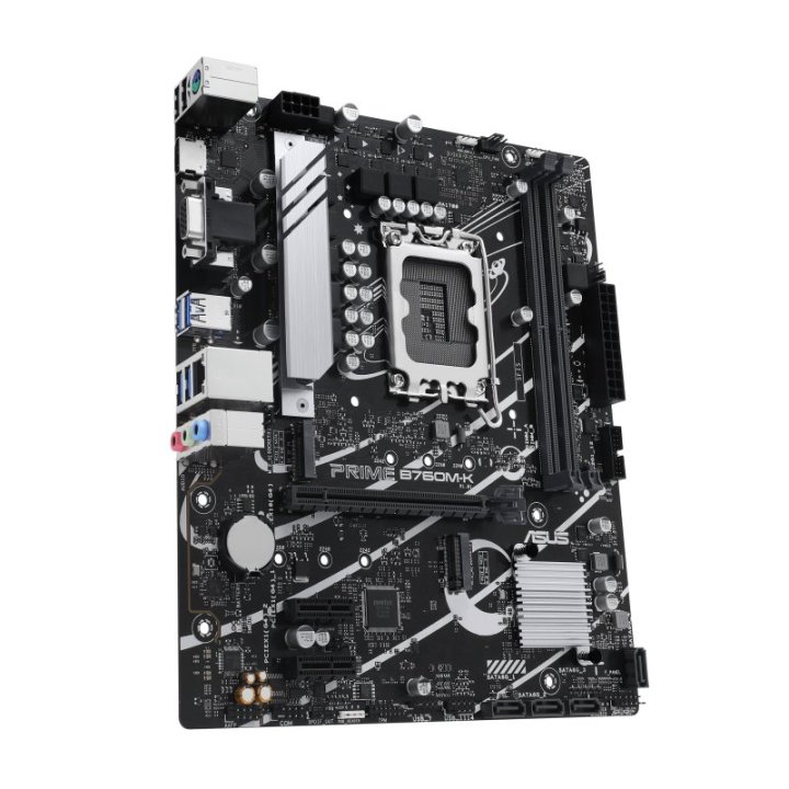 Pb Asus Prime B760m-k M-atx Skt 1700 12º 13º Gen 2xddr5 5600mhz Hdmi Vga 2xm.2 G-lan 2,5 Gb Usb3.2