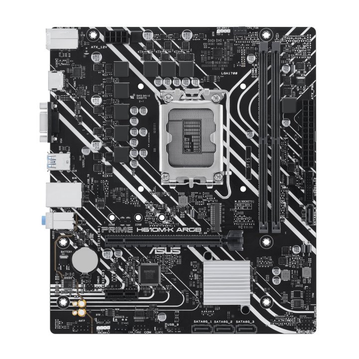 Pb Asus Prime H610m-k Argb Skt Lga 1700 M-atx Ddr5-5600mhz Hdmi Vga 1xpcie 4.0 1xpcie 3.0 M.2 Glan 2xusb3.2 Ilum. Rgb