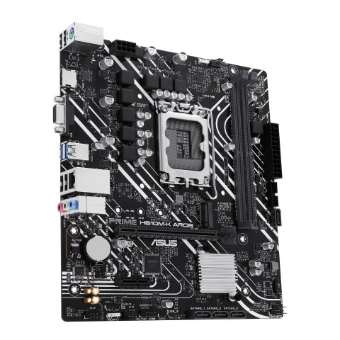 Pb Asus Prime H610m-k Argb Skt Lga 1700 M-atx Ddr5-5600mhz Hdmi Vga 1xpcie 4.0 1xpcie 3.0 M.2 Glan 2xusb3.2 Ilum. Rgb