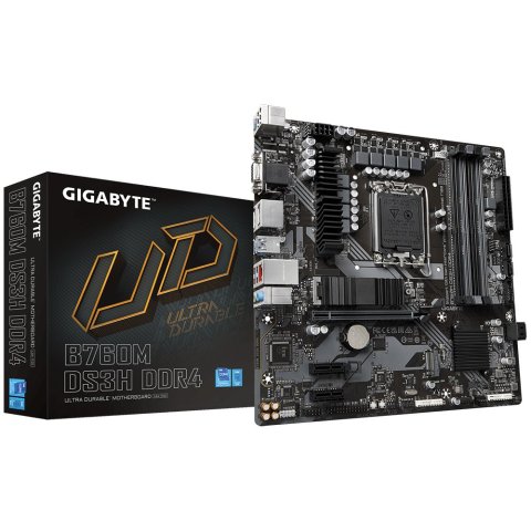 Pb Gigabyte B760m Ds3h Ddr4 M-atx 12º 13º 4xddr4 Hdmi Displayport Vga 4ddr4 3200mhz 2m.2 Raid Usb-c Usb3.2 Lan 2.5gbs