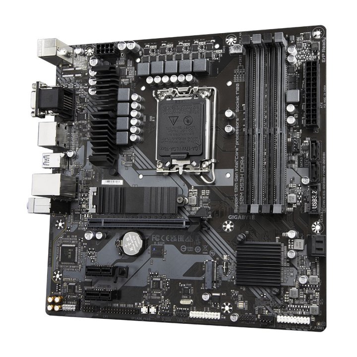 Pb Gigabyte B760m Ds3h Ddr4 M-atx 12º 13º 4xddr4 Hdmi Displayport Vga 4ddr4 3200mhz 2m.2 Raid Usb-c Usb3.2 Lan 2.5gbs