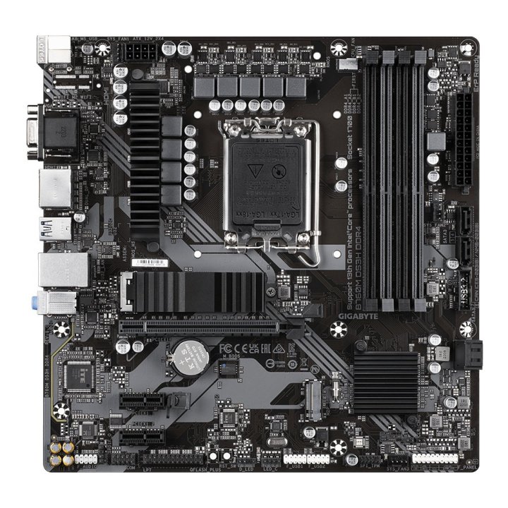 Pb Gigabyte B760m Ds3h Ddr4 M-atx 12º 13º 4xddr4 Hdmi Displayport Vga 4ddr4 3200mhz 2m.2 Raid Usb-c Usb3.2 Lan 2.5gbs