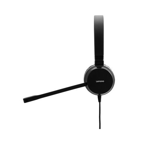 Headset Usb   Jack 3.5  Lenovo Voip Estereo Pro, Mucrofono Con Cancelacion De Ruido Activa