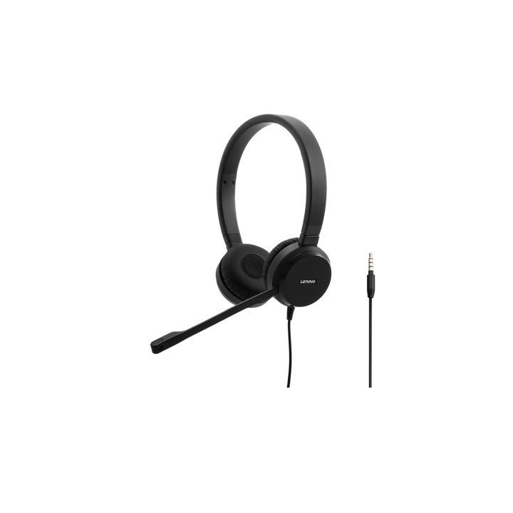 Headset Usb   Jack 3.5  Lenovo Voip Estereo Pro, Mucrofono Con Cancelacion De Ruido Activa