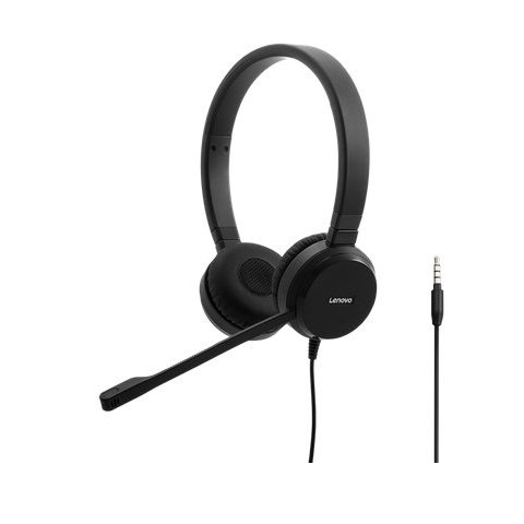 Headset Usb   Jack 3.5  Lenovo Voip Estereo Pro, Mucrofono Con Cancelacion De Ruido Activa