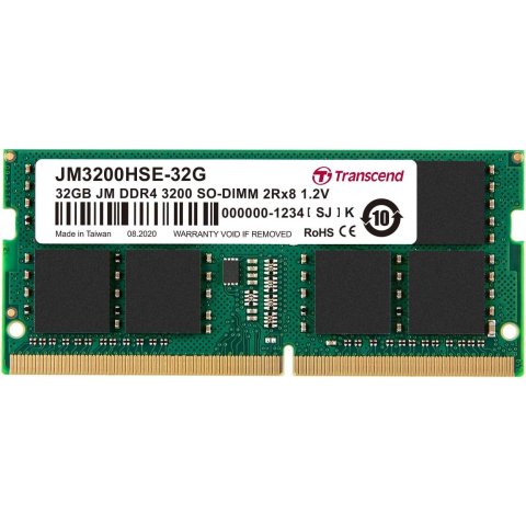 Sodimm Ddr4 32gb 3200mhz Transcend M1.2v Cl22 2rx8 Jm3200hse-32g
