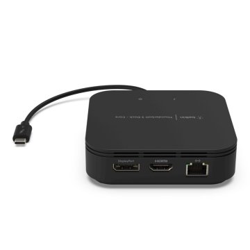 Docking Usb-c Belkin F4u110bt A 1xthunderbolt 3 1xusb-c Pd 1xdp 1xhdmi 4k 1xusb-a 3.0 1xusb-a 2.0 1xaudio 1x1gb Rj45 Negro