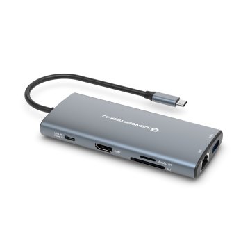 Docking Usb-c Conceptronic Donn06 A 1xhdmi 1xusb-c Pd 60w 3xusb-a 3.0 1xlector Sd 1xlector Microsd 1x1gb Rj45 2