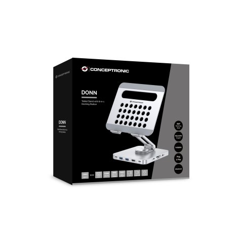 Docking Usb-c Soporte Conceptronic 1xhdmi4k 2xusb-a 3.0 1xusb-c 1xusb-c Pd100w 1x3,5mm 1xsd sdmicro 
