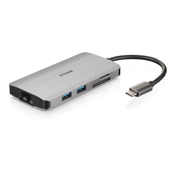 Docking Usb-c D-link Dub-m810 A 1xhdmi 4k 1xusb-c Pd 100w Thunderbolt 3 3xusb-a 3.0 1xgb Rj45 1xlector De Tarjetas 2