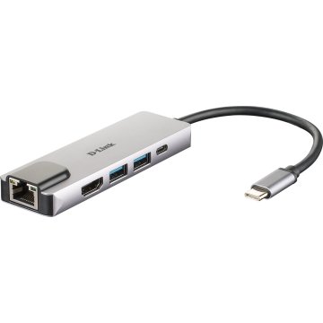 Docking Usb-c D-link Dub-m520 A 1xhdmi 4k 2xusb-a 3.0 1xusb-c Pd 60w Thunderbolt 3 1x 1gb Rj45