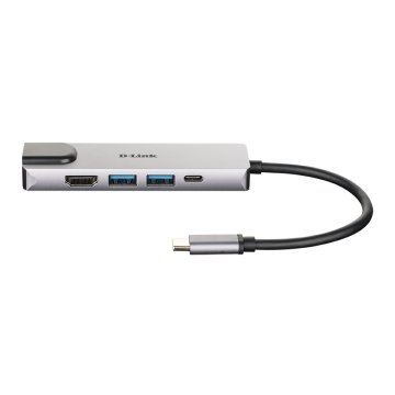 Docking Usb-c D-link Dub-m520 A 1xhdmi 4k 2xusb-a 3.0 1xusb-c Pd 60w Thunderbolt 3 1x 1gb Rj45 2