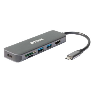 Docking Usb-c D-link Dub-2327 A 1xhdmi 4k 2xusb3.0 1xusb-c Pd 60w 1xlector Tarjetas