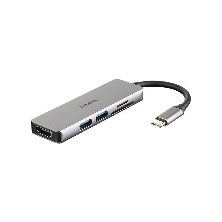 Docking Usb-c D-link Dub-m530 A 1xhdmi 4k 2xusb-a 3.0 1xlector De Tarjetas