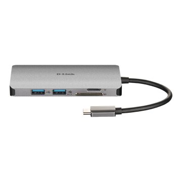 Docking Usb-c D-link Dub-m610 A 1xhdmi 4k 2xusb-a 3.0 1xusb-c Pd 100w Thunderbolt 3 1xlector De Tarjetas 2