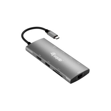 Docking Usb-c Equip 133490 A 1xhdmi 4k 1xusb-c 2xusb-a 5gb s 1xusb-c Pd 100w 1x1gb Rj45 1xlecto De Tarjetas