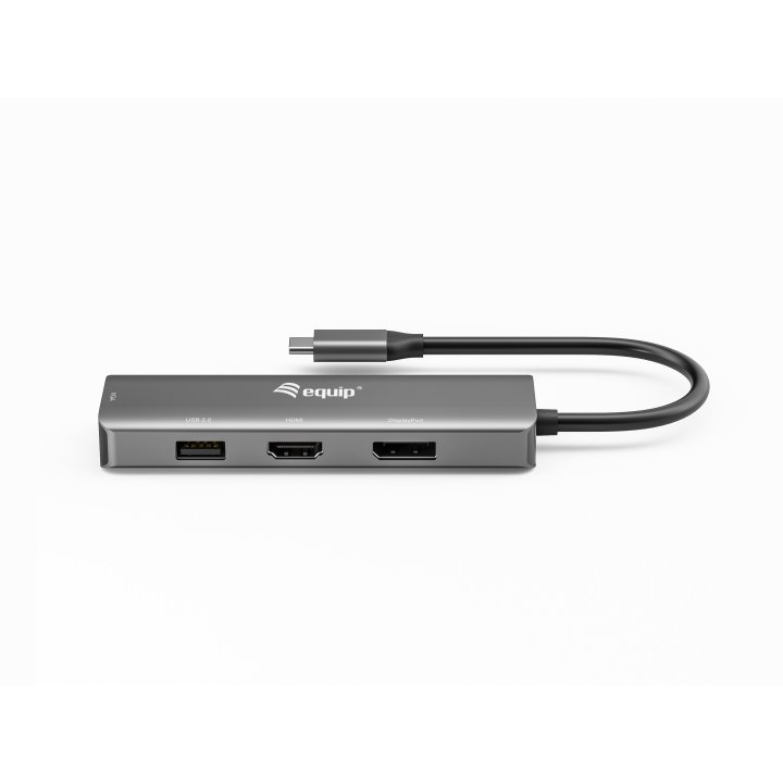 Docking Usb-c Equip 133485 A 1xhdmi 4k 1xdisplayport 4k 1xvga 1xusb-a 2.0