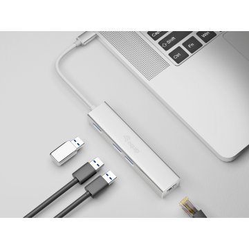 Adaptador Usb-c Equip 133481 A 3xusb-a 3.0 1x1gb Rj45 2