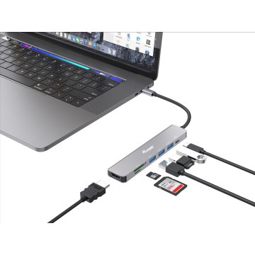 Docking Usb-c Equip 133494 A 1xhdmi 4k 3xusb-a 3.2 5gbps 1xlector De Tarjetas 1xusb-c Pd 100w 2