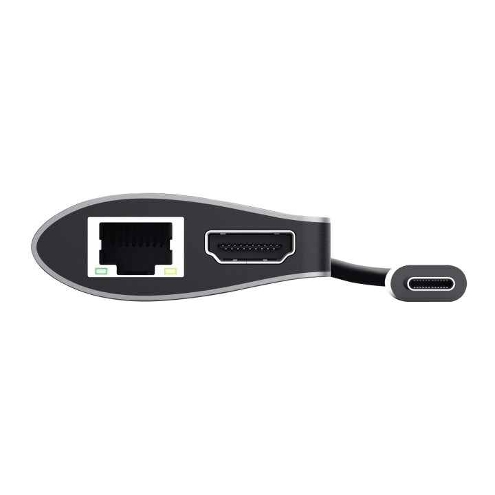 Docking Usb-c Trust Dalys Aluminium 23775 1xhdmi 1x1gb Rj45 1xlector De Tarjetas 1xusb-c 2xusb-a