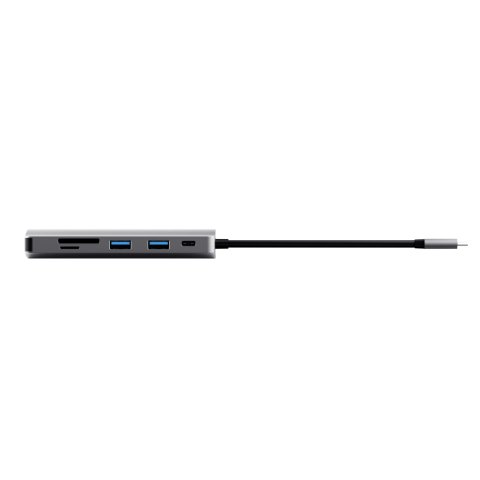 Docking Usb-c Trust Dalys Aluminium 23775 1xhdmi 1x1gb Rj45 1xlector De Tarjetas 1xusb-c 2xusb-a