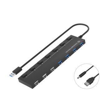 Hub Usb 2.0 3.0 Conceptronic Hubbies09 4 Puertos 3.0 3 Puertos 2.0 Con Interruptores