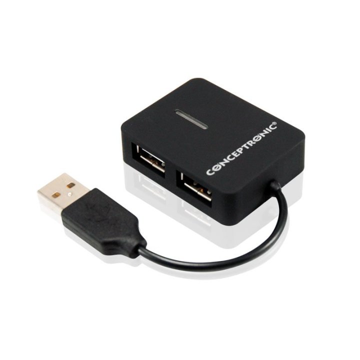 Hub Usb 2.0 Conceptronic C4pusb2_v3 A 4xusb-a 2.0 Mini Hub Pocket C05-129