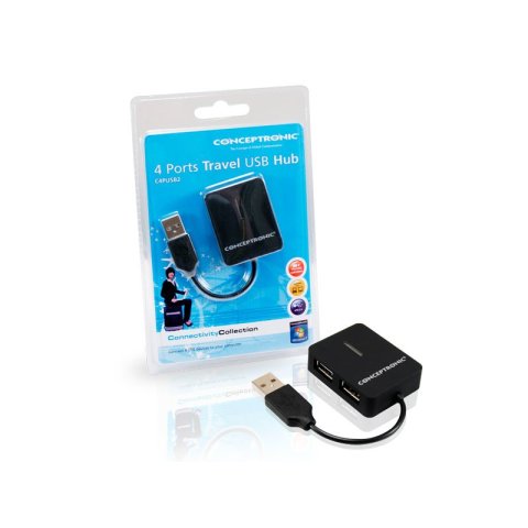 Hub Usb 2.0 Conceptronic C4pusb2_v3 A 4xusb-a 2.0 Mini Hub Pocket C05-129