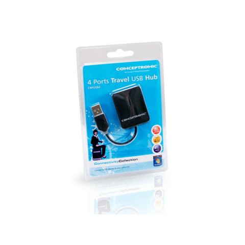 Hub Usb 2.0 Conceptronic C4pusb2_v3 A 4xusb-a 2.0 Mini Hub Pocket C05-129