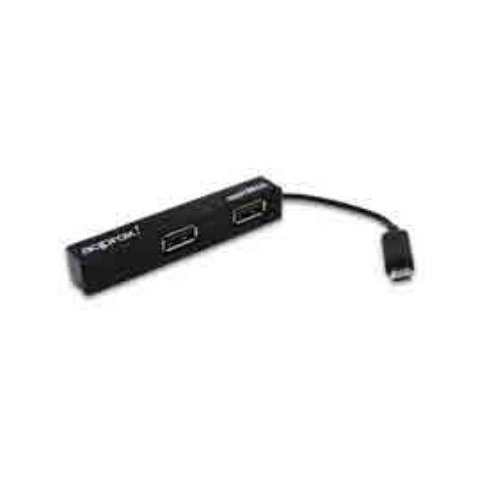 Hub Microusb Approx Apphm4b A 4xusb-a 2.0 Funcion Otg De Micro Usb A Usb Color Negro