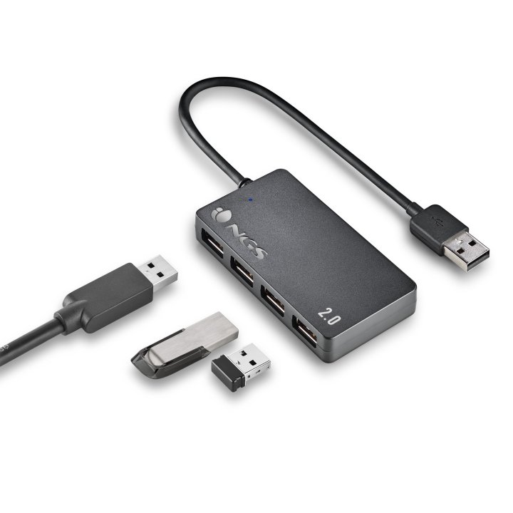 Hub Usb 2.0 Ngs Ihub4 Tiny A 4xusb-a 2.0