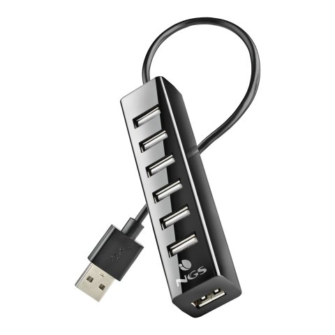 Hub Usb 2.0 Ngs A 7xusb-a Con Adaptador De Corriente