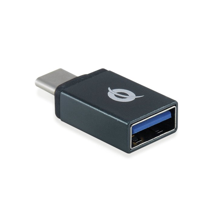 Hub Usb 3.0 Conceptronic Hubbies04b 4 Puertos Usb 3.0 Color Negro Y Adaptador A Usb-c