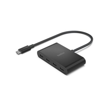 Hub Usb 3.2 Belkin Avc018btbk 4 Puertos Usb-c Gen2 Pd 100w Negro