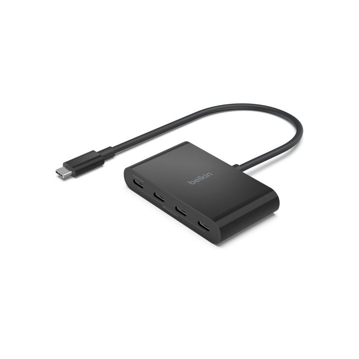 Hub Usb 3.2 Belkin Avc018btbk 4 Puertos Usb-c Gen2 Pd 100w Negro
