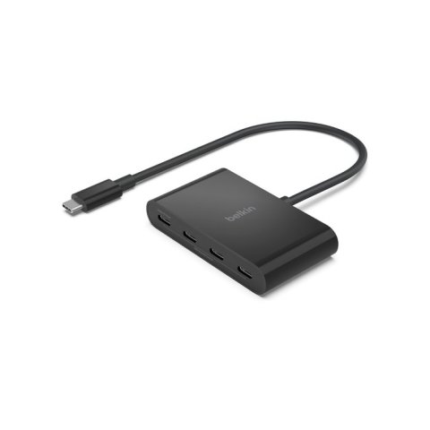 Hub Usb 3.2 Belkin Avc018btbk 4 Puertos Usb-c Gen2 Pd 100w Negro