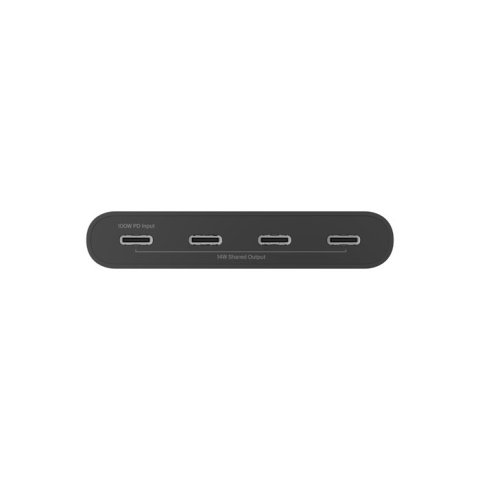 Hub Usb 3.2 Belkin Avc018btbk 4 Puertos Usb-c Gen2 Pd 100w Negro