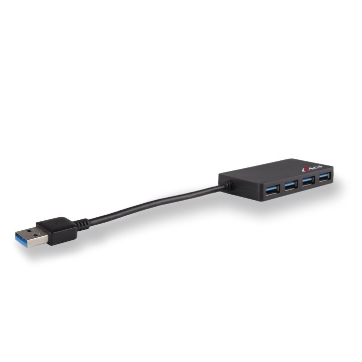 Hub Usb 3.0 Ngs 4 Puertos Color Negro