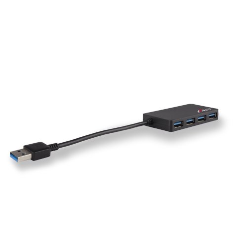 Hub Usb 3.0 Ngs 4 Puertos Color Negro
